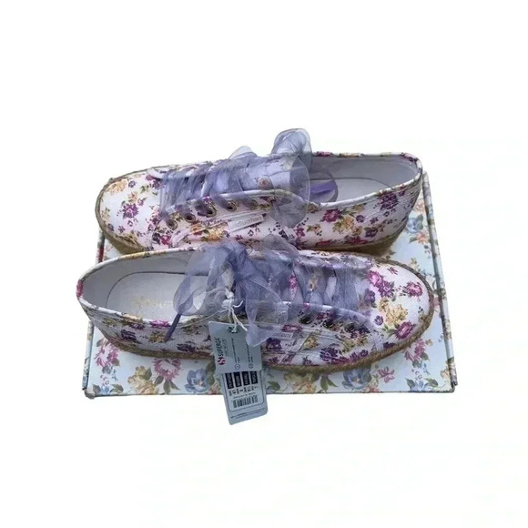 Superga x LoveShackFancy Flowers Rope Sneakers Size 41/US 11 - Picture 9 of 16